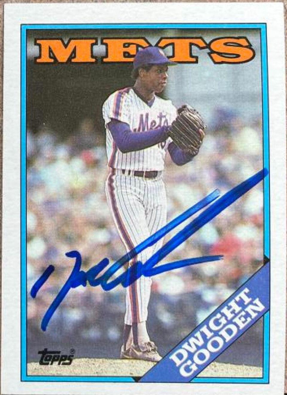 Dwight Gooden Signed 1988 Topps Baseball Card - New York Mets #480 - PastPros