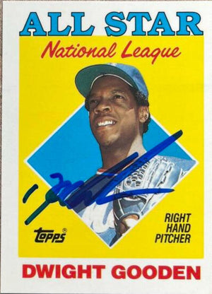 Dwight Gooden Signed 1988 Topps Tiffany All-Star Baseball Card - New York Mets #405 - PastPros