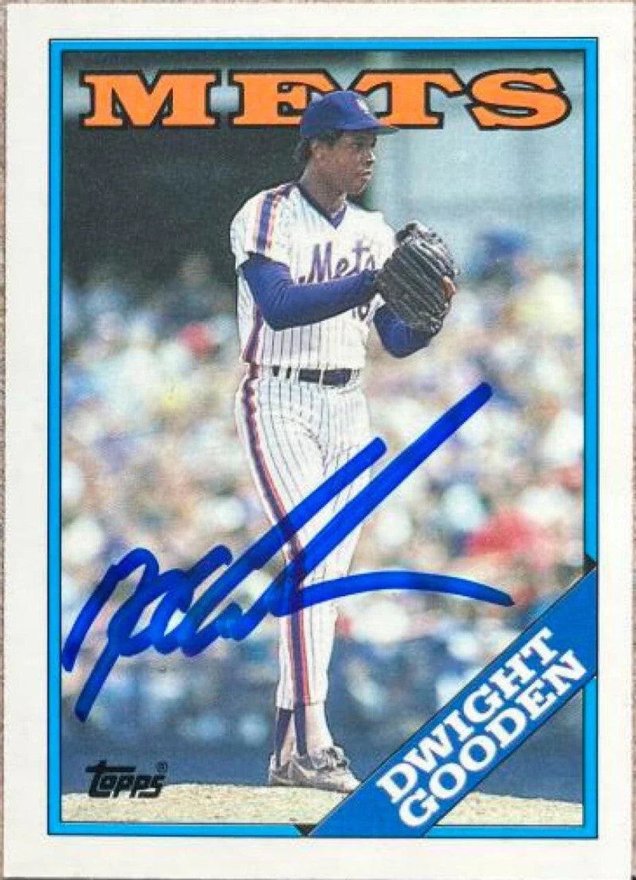 Dwight Gooden Signed 1988 Topps Tiffany Baseball Card - New York Mets #480