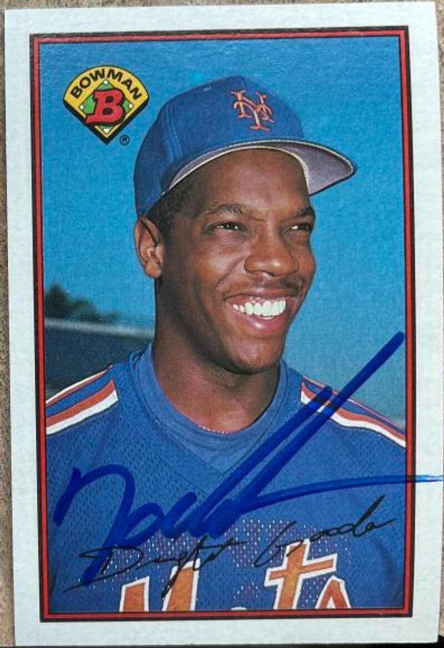 Dwight Gooden Signed 1989 Bowman Baseball Card - New York Mets - PastPros