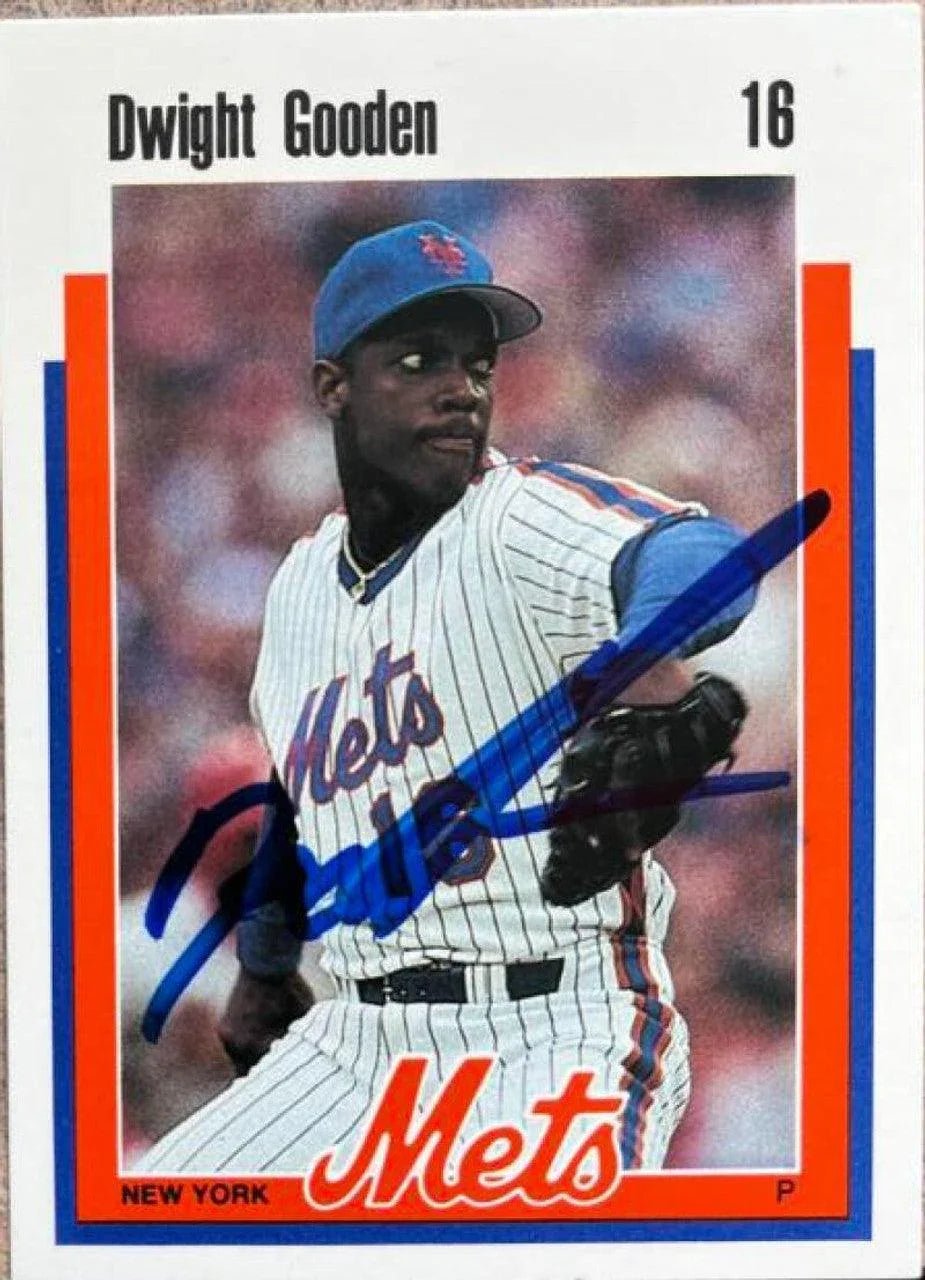 Dwight Gooden Signed 1989 Kahn's Baseball Card - New York Mets