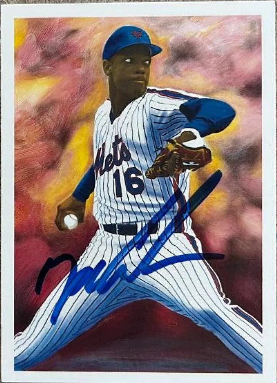 Dwight Gooden Signed 1989 Score Scoremasters Baseball Card - New York Mets