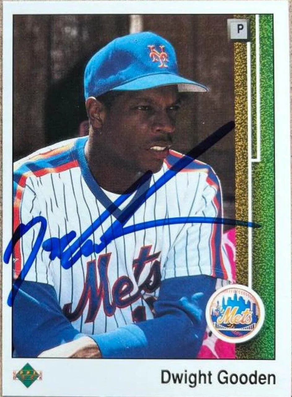 Dwight Gooden Signed 1989 Upper Deck Baseball Card - New York Mets