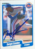 Dwight Gooden Signed 1990 Fleer Baseball Card - New York Mets - PastPros
