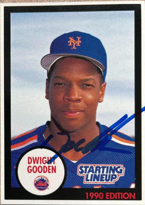 Dwight Gooden Signed 1990 Kenner Starting Lineup Baseball Card - New York Mets - PastPros