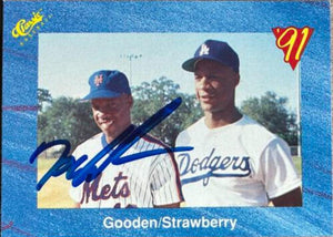 Dwight Gooden Signed 1991 Classic Baseball Card - New York Mets - PastPros