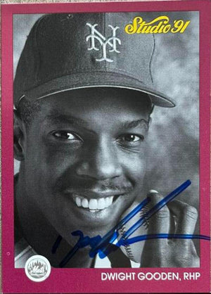 Dwight Gooden Signed 1991 Studio Baseball Card - New York Mets - PastPros