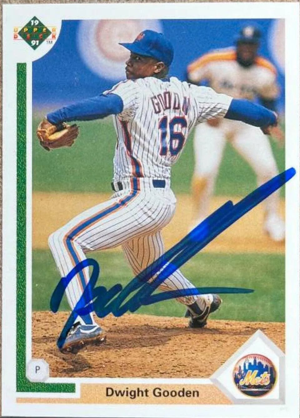 Dwight Gooden Signed 1991 Upper Deck Baseball Card - New York Mets