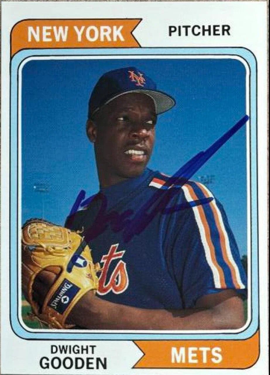 Dwight Gooden Signed 1992 Sports Card Price Guide Baseball Card - New York Mets