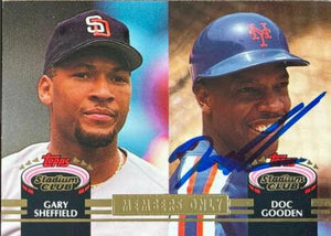 Dwight Gooden Signed 1992 Stadium Club Members Only Baseball Card - New York Mets