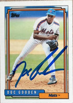 Dwight Gooden Signed 1992 Topps Baseball Card - New York Mets