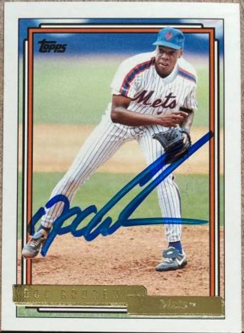 Dwight Gooden Signed 1992 Topps Gold Baseball Card - New York Mets