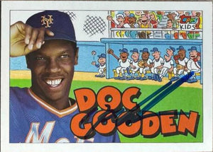 Dwight Gooden Signed 1992 Topps Kids Baseball Card - New York Mets