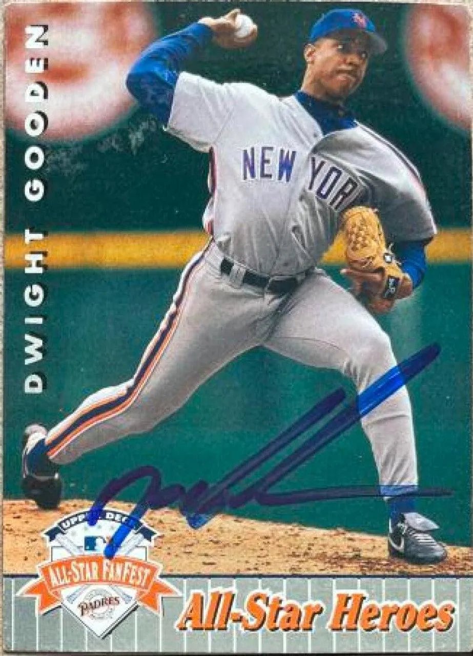 Dwight Gooden Signed 1992 Upper Deck All-Star FanFest Baseball Card - New York Mets
