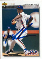 Dwight Gooden Signed 1992 Upper Deck Baseball Card - New York Mets #135 - PastPros