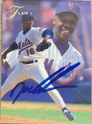 Dwight Gooden Signed 1993 Flair Baseball Card - New York Mets - PastPros