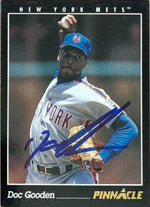 Dwight Gooden Signed 1993 Pinnacle Baseball Card - New York Mets