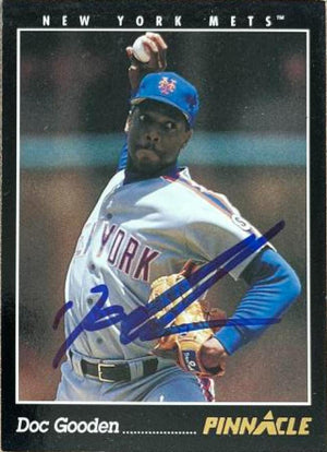 Dwight Gooden Signed 1993 Pinnacle Baseball Card - New York Mets - PastPros