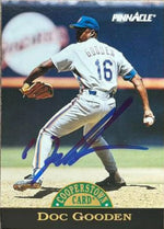 Dwight Gooden Signed 1993 Pinnacle Cooperstown Baseball Card - New York Mets