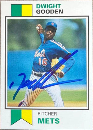 Dwight Gooden Signed 1993 SCD Sports Card Pocket Price Guide Baseball Card - New York Mets
