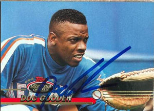 Dwight Gooden Signed 1993 Stadium Club Baseball Card - New York Mets - PastPros