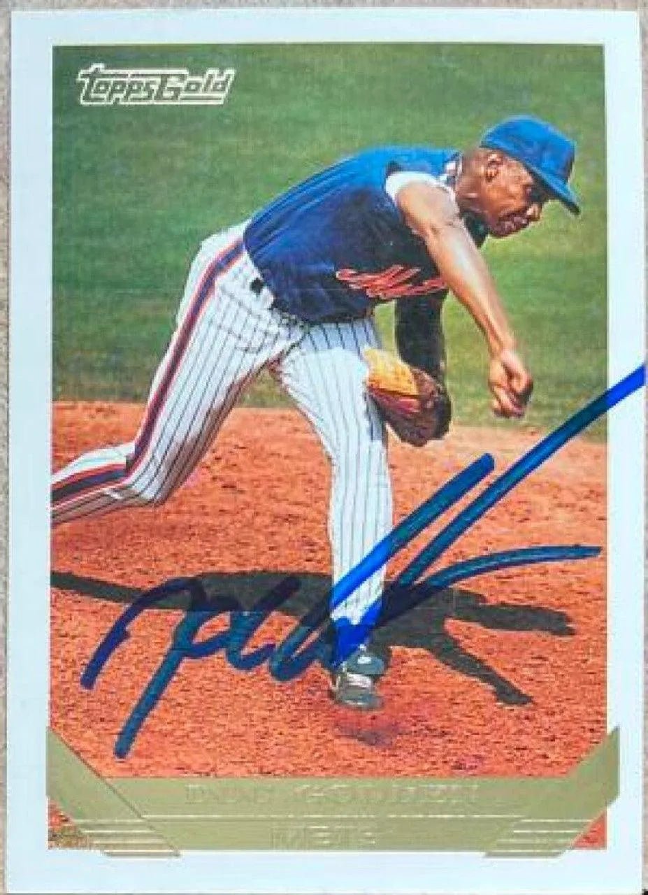 Dwight Gooden Signed 1993 Topps Gold Baseball Card - New York Mets