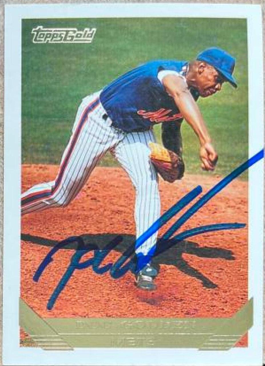 Dwight Gooden Signed 1993 Topps Gold Baseball Card - New York Mets - PastPros