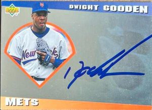 Dwight Gooden Signed 1993 Upper Deck Diamond Gallery Baseball Card - New York Mets - PastPros