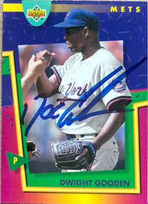 Dwight Gooden Signed 1993 Upper Deck Fun Pack Baseball Card - New York Mets #126 - PastPros