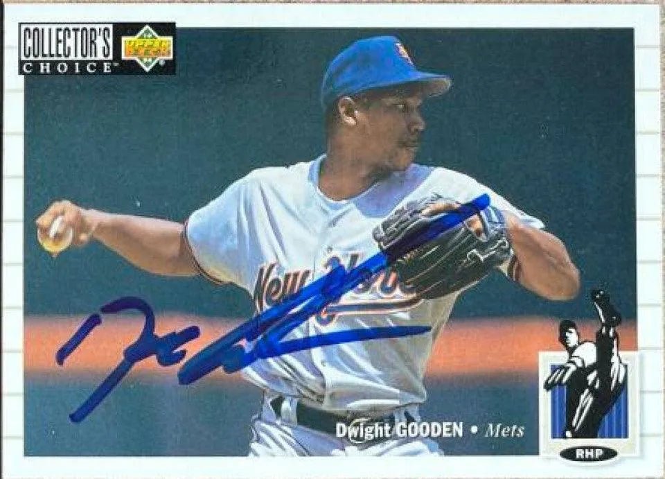 Dwight Gooden Signed 1994 Collector's Choice Baseball Card - New York Mets #519