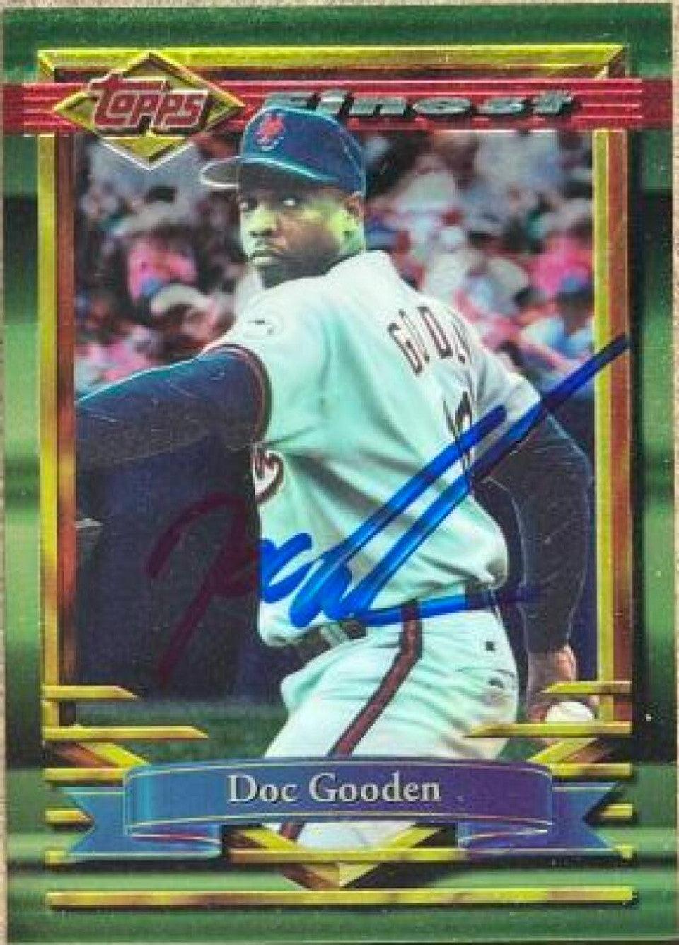 Dwight Gooden Signed 1994 Topps Finest Baseball Card - New York Mets - PastPros