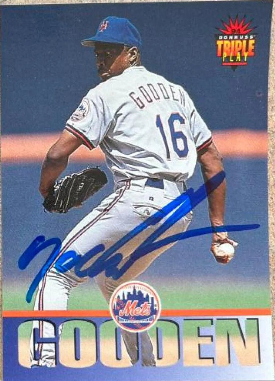 Dwight Gooden Signed 1994 Triple Play Baseball Card - New York Mets