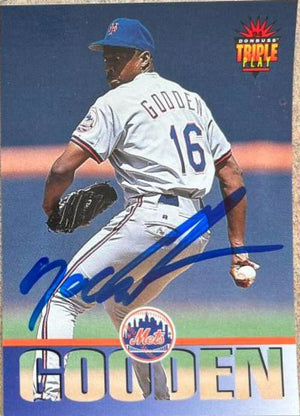 Dwight Gooden Signed 1994 Triple Play Baseball Card - New York Mets