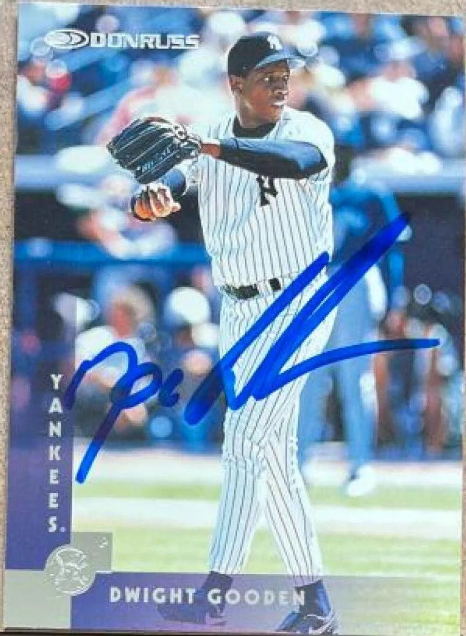 Dwight Gooden Signed 1997 Donruss Baseball Card - New York Yankees