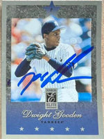 Dwight Gooden Signed 1997 Donruss Elite Baseball Card - New York Yankees