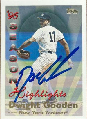 Dwight Gooden Signed 1997 Topps Baseball Card - New York Yankees #100 - PastPros