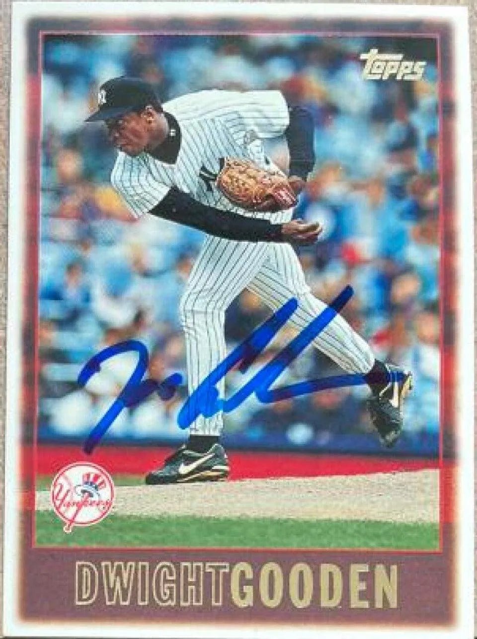 Dwight Gooden Signed 1997 Topps Baseball Card - New York Yankees #175
