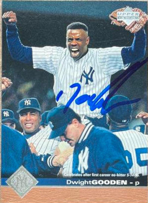 Dwight Gooden Signed 1997 Upper Deck Baseball Card - New York Yankees - PastPros