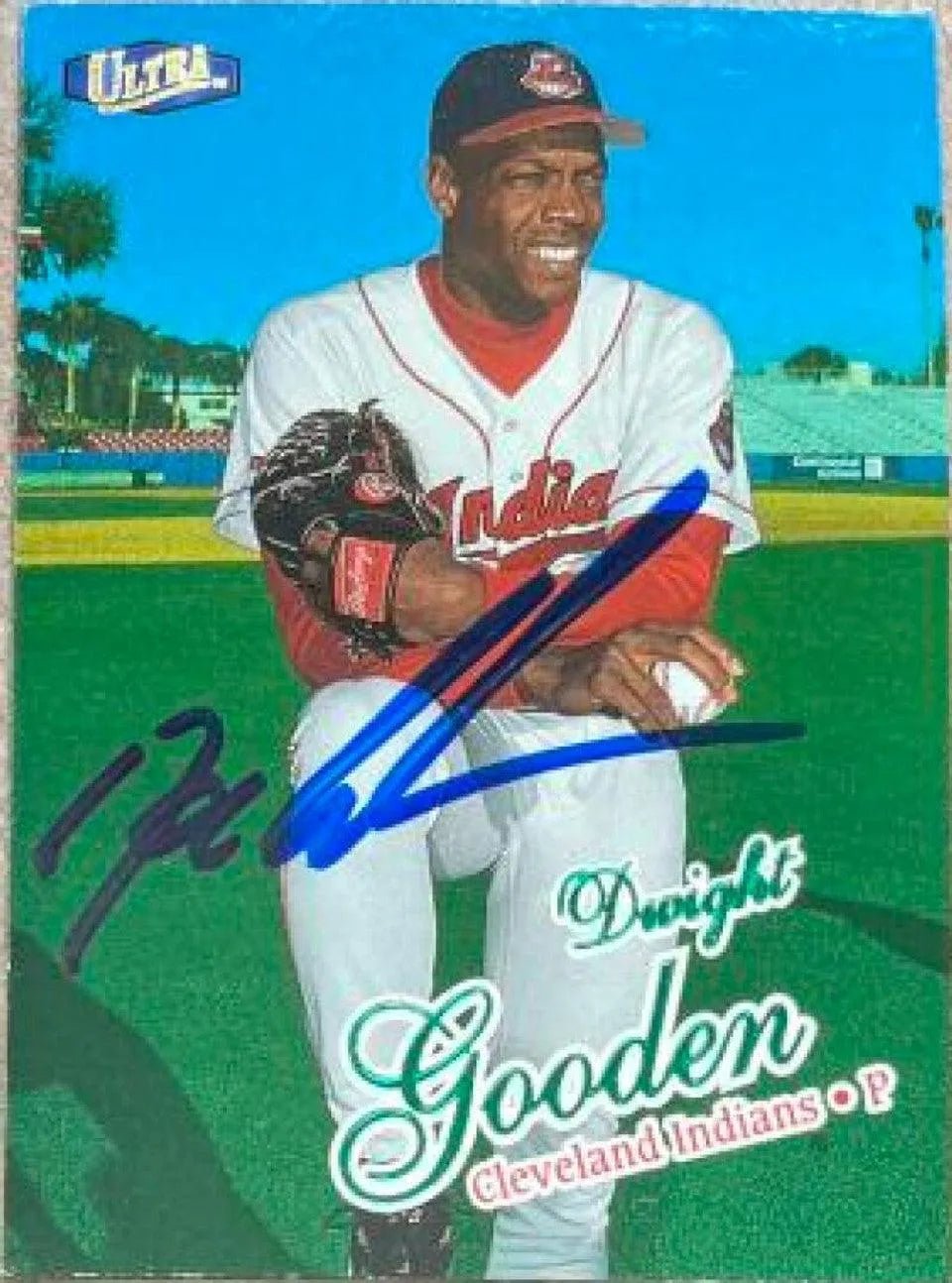 Dwight Gooden Signed 1998 Fleer Ultra Baseball Card - Cleveland Indians
