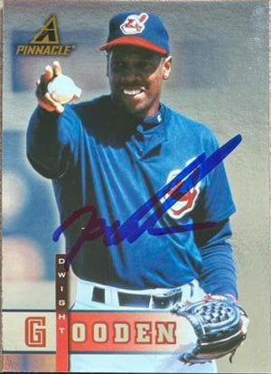 Dwight Gooden Signed 1998 Pinnacle Plus Baseball Card - Cleveland Indians - PastPros