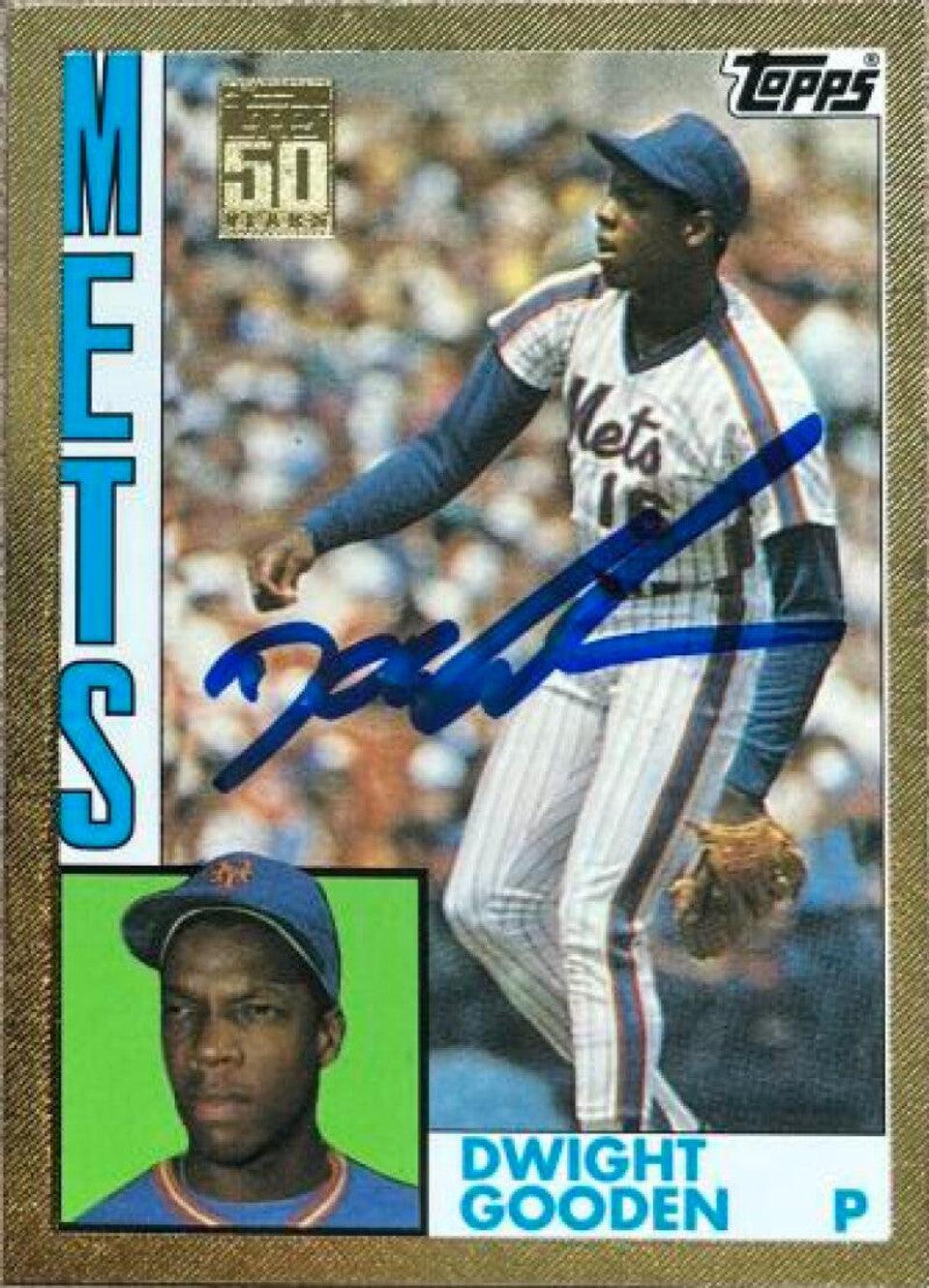 Dwight Gooden Signed 2001 Topps Gold Traded & Rookies Baseball Card - New York Mets - PastPros