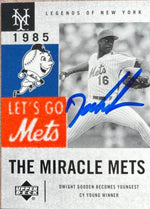 Dwight Gooden Signed 2001 Upper Deck Legends of New York Baseball Card - New York Mets #87