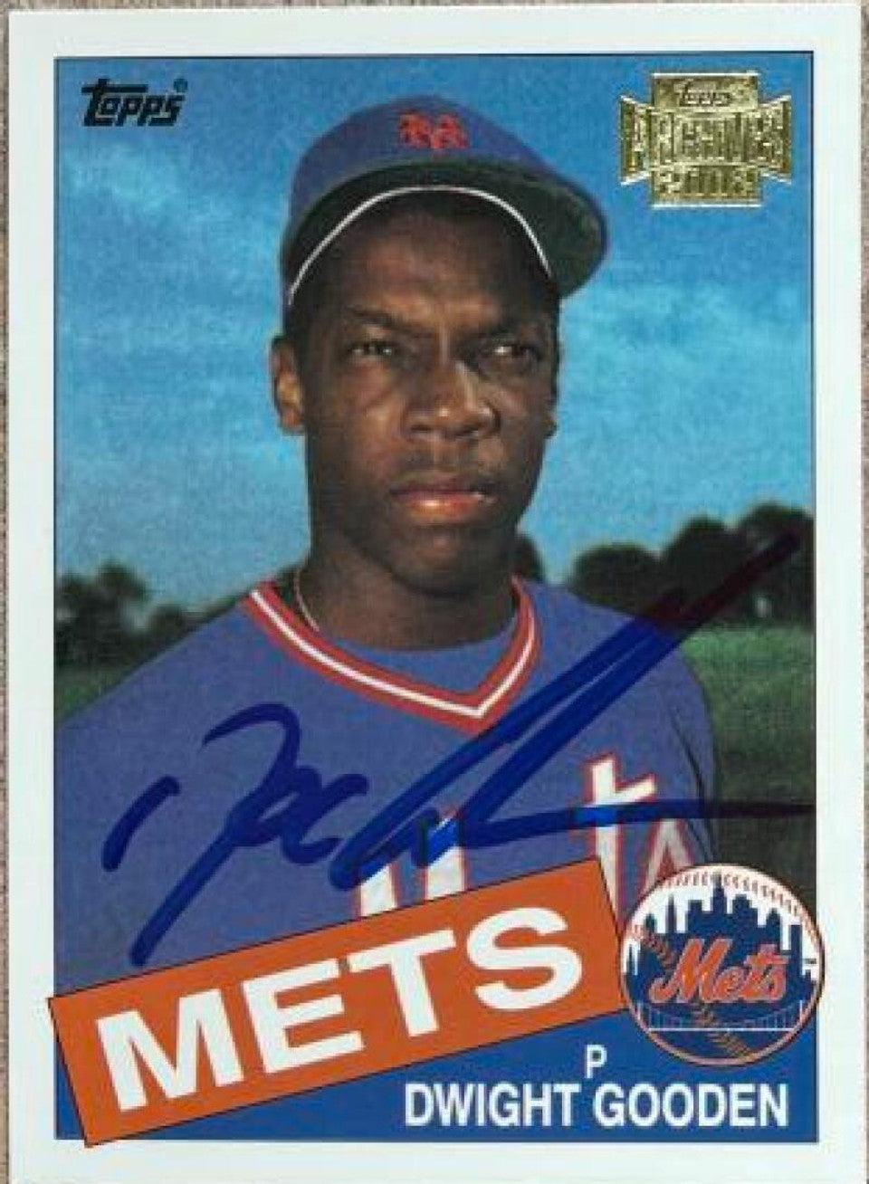 Dwight Gooden Signed 2002 Topps Archives Baseball Card - New York Mets - PastPros