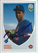 Dwight Gooden Signed 2002 Topps Super Teams Baseball Card - New York Mets #140 - PastPros