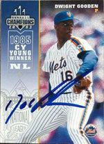 Dwight Gooden Signed 2003 Donruss Champions Baseball Card - New York Mets