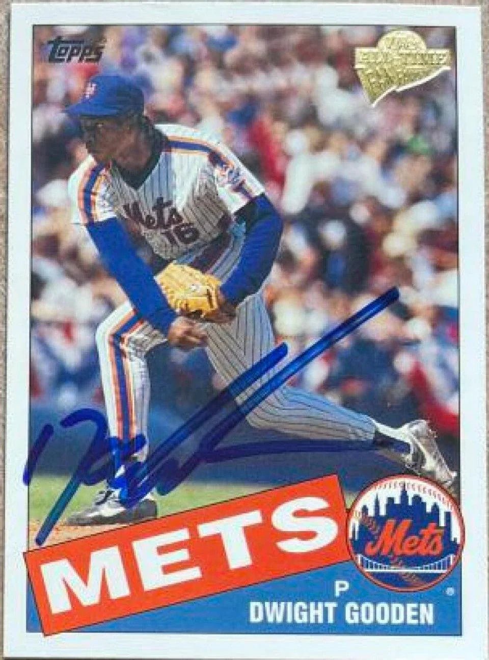 Dwight Gooden Signed 2003 Topps All-Time Fan Favorites Baseball Card - New York Mets