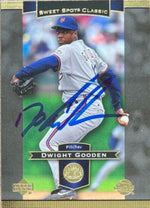 Dwight Gooden Signed 2003 Upper Deck Sweet Spot Classic Baseball Card - New York Mets - PastPros