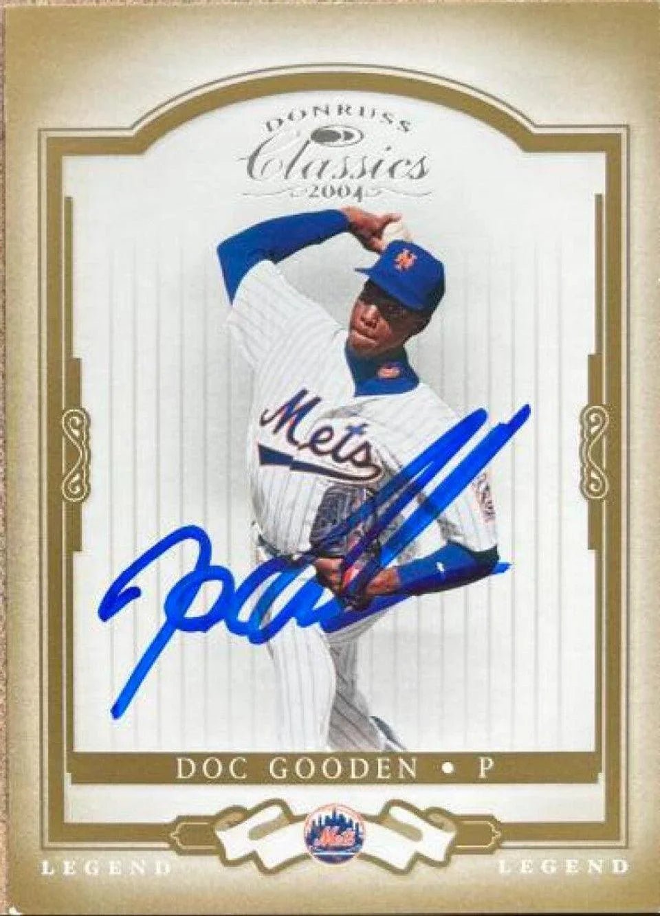 Dwight Gooden Signed 2004 Donruss Classics Baseball Card - New York Mets
