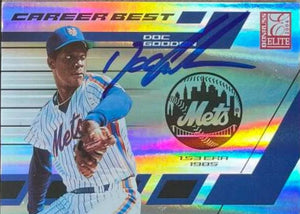 Dwight Gooden Signed 2004 Donruss Elite Baseball Card - New York Mets LE/1000