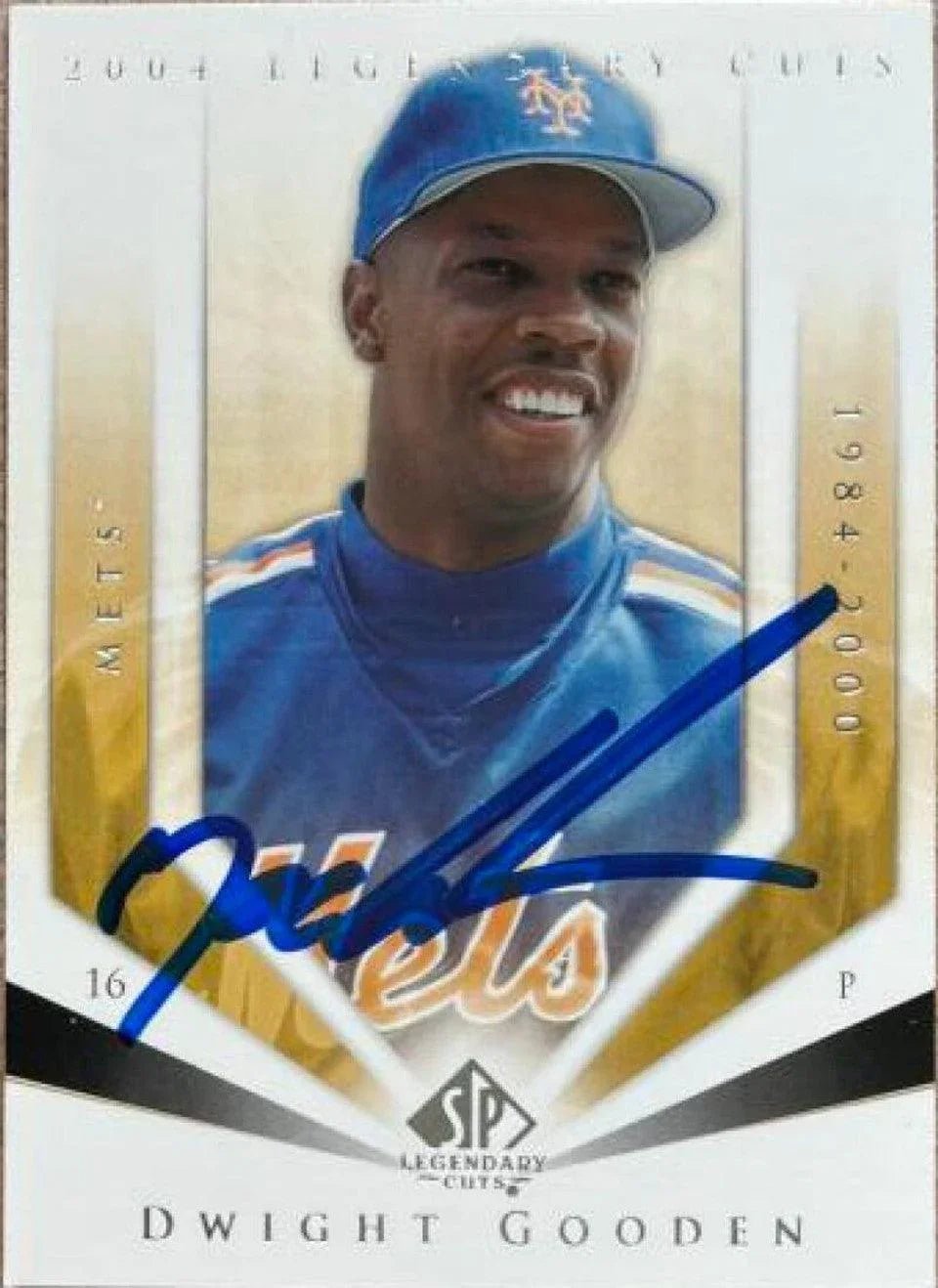 Dwight Gooden Signed 2004 SP Legendary Cuts Baseball Card - New York Mets